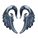 Angel Wings Gray Marble White Acrylic Earplugs (Sizes 3MM-14MM)
