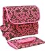 Messenger Style Diaper Bag w/Changing Pad in Damask or Zebra Print (YK-ZA5514-DAM-PKBN)