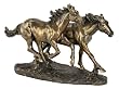 Horses Running Wild Statue
