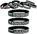 Scripture Silicone Bracelets, Bulk 10-Pack - Jeremiah 29:11, John 3:16, and Philippians 4:13