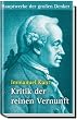 Kritik der reinen Vernunft