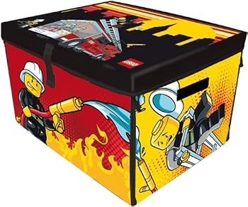 Neat-Oh! LEGO CITY FIRE ZipBin Large Toy Box Playmat