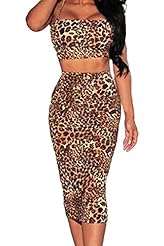 Sexy Leopard Print Sleeveless Polyester/Spandex  Dress