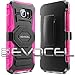 Evocel® Galaxy S7 Edge [New Generation] Rugged Holster Dual Layer Case [Kickstand][Belt Swivel Clip] For Samsung Galaxy S7 Edge (SM-G935 / 2016 Release) - Retail Packaging, Pink (EVO-SAMG935-XX05)