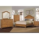 Bedford Falls Mansion Bedroom Set (Pine) by Vaughan-Bassett