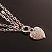 Paialco Women's Heart Pendant Necklace Long Cable Chain 32