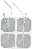 Syrtenty Premium TENS Unit Electrodes 2" Square 20 pack Electrode Pads for TENS Massage EMS - 100% Satisfaction Guarantee