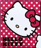 Hello Kitty Polka Dot Kitty Fleece Throw Blanket