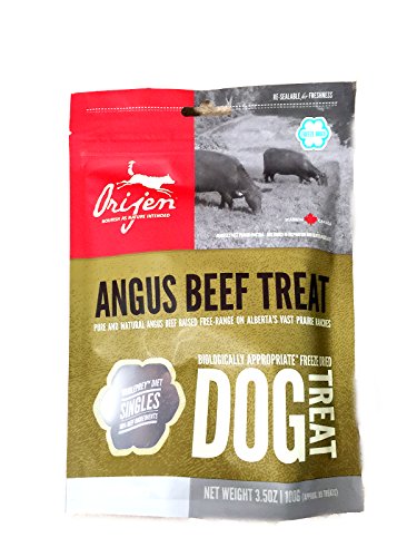 Orijen Black Angus Beef Singles Freeze-dried Dog Treats, 3.5-oz Bag Approx(pack of 3)