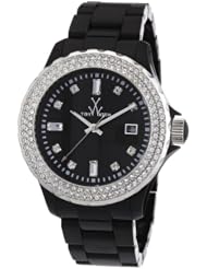 Toy Watch Plasteramic Black Crystal Ladies Watch PCLS21BK
