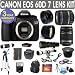 Canon EOS 60D + Canon 18-55mm Lens + Canon 55-250mm Lens + Canon 50mm Lens +500mm Preset Lens + 650-1300mm Lens + .40x Fisheye Lens + 2x Telephoto Lens + Extra Battery + 3 Year Celltime Warranty Repair Contract