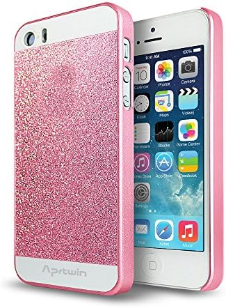 iPhone 5 Case, iPhone 5S Case, JIT Shop® Hard Plastic Case For iPhone 5/5S (4.0Inch) -- Luxury Sparkle Glitter Series [Hot Pink]