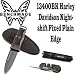 Benchmade 13400BK Harley Davidson Nightshift 3.49in. Fixed Powder Coated Plain Edge Blade & Famed Pocket Pal Sharpener for Plain & Serrated Edge Blades With Fenix E01 Compact Keychain LED Flashlight