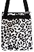 World Traveler Leopard Print Cross Body Bag, Snow Leopard and Black