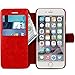 Lockwood iPhone 6/6s Folio Wallet Case | Vintage Red | Travel Wallet With Card Holder | Ultra Slim & Lightweight Design | Classic Cases for Modern Devices | (4.7