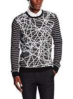 Love Moschino Jersey Lana (Gris / Negro)