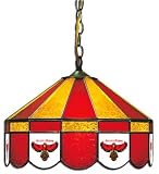 Imperial Atlanta Hawks Licensed 16-Inch Diameter Stained Glass Pub Light