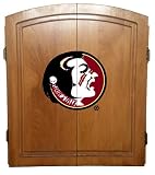 Florida State Seminoles Dart Board Cabinet Set