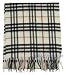 Burberry Check Cashmere Ivory Woven Mufflers Scarf 3201274