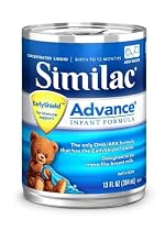 Similac Advance Infant Formula with Iron, Concentrated Liquid, 13-Fluid Ounces (384 ml) (Pack of 12)
From Similac
