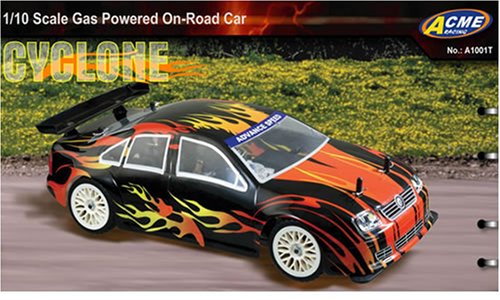 Black VW Radio Controlled 4WD 1:10 Scale Cyclone Nitro on Road Car