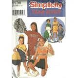 Childs And Girls Design Your Own Cheerleader Outfits (Size 8-12, Simplicity Team Spirit Pattern 9798)
