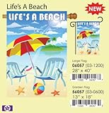 Life's A Beach Indoor/Outdoor Sublimation Garden Flag 28