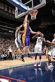 Los Angeles Lakers v New Jersey Nets: Pau Gasol and Jordan Farmar Photographic Poster Print by Andrew Bernstein, 28x42