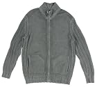 Tommy Bahama Men's Speedster Full-Zip Cardigan Sweater (Medium, Storm Grey)
