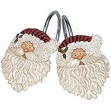 Traditional Santa Shower Curtain Hooks