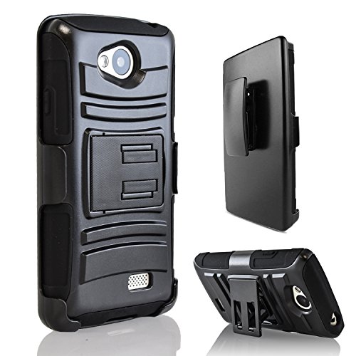 LG Tribute Case LS660, LG Optimus F60 Case, StarShop LG Tribute LS660 F60 (Virgin Mobile,Sprint Prepaid) Dual Layer Holster Case with Kickstand and Locking Belt Swivel Clip Black LG Tribute Case LS660, LG Optimus F60 Case, StarShop LG Tribute LS660 F60 (Virgin Mobile,Sprint Prepaid) Dual Layer Holster Case with Kickstand and Locking Belt Swivel Clip Black