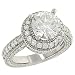 Round Bead Set Dm Engraved Eng Ring with Milgrain Trim