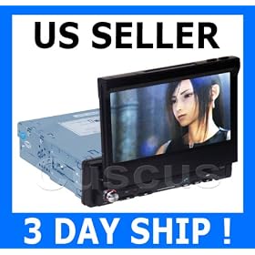 NEW 7″ Touch Screen 1-Din In Dash GPS Navigation DVD MP4 Bluetooth US&Canada Map TFT LCD Display
