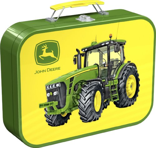 Schmidt Spiele 55590 - John Deere, Puzzle-Box 2x60, 2x100 Teile Puzzle im Metallkoffer