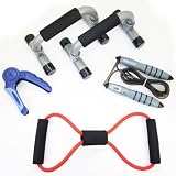 GSI Quality Exercise 4-In-1 Pack - Includes Electronic Jump Rope With Count, Time,... by