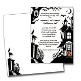 Halloween Party Invitation with Coordinating Envelope - Package of 25