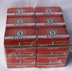Penguin Red Caffeinated Cinnamon Mints 36 Tins (6 sleeves x 6 tins per sleeve x 1.75 ounces per tin, For Resale or Bulk Purchase)
