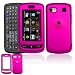 LG Xenon GR500 Cell Phone Hot Pink Rubber Feel Protective Case Faceplate Cover + Free LiveMyLife Wristband
