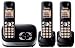 Panasonic KX-TG6523EB DECT Trio Digital Cordless Phone Set with Answer Machine - Black