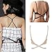 AKOAK 3 Pieces Per Pack Fashion Women Adjustable Backless Bra Straps Converter Low Back Shoulder Strap Extender Bra Belt Extender Extension Straps