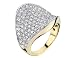 100 Diamonds Pave Cluster Ring 2.13 Carats (ctw) in 14K Yellow Gold