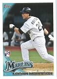 2010 Topps Update Baseball Card #US-268 Logan Morrison RC - Florida Marlins ( RC - Rookie Card ) MLB Trading Card in Screwdown Case