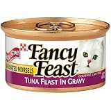 Fancy Feast Gourmet Cat Food, Marinated Morsels Tuna Feast in Gravy, 3-Ounce Cans (Pack of... by Fancy Feast