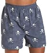 Nautica Men's Skulls & Crossbones Print Vintage Wash Boxer