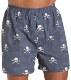 Nautica Men's Skulls & Crossbones Print Vintage Wash Boxer