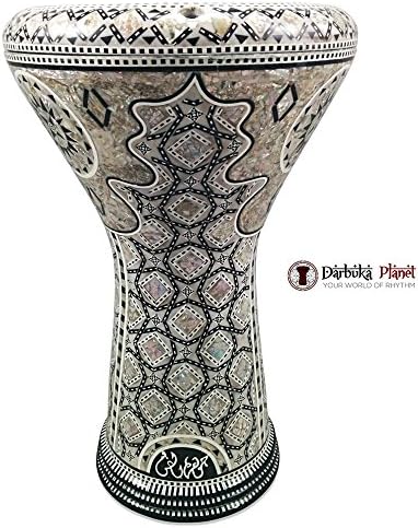 Gawharet El Fan 17" Mother of Pearl Darbuka Kaleidoscope DOUMBEK Drum Percussion