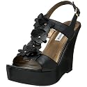 Steve Madden Women's Florah Flowered T-Strap Wedge
