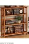 Honey Oak Folding Bookcase 38"H x 35"W x 11.5"D, 35"W, HONEY OAK
