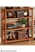 Honey Oak Folding Bookcase 38"H x 35"W x 11.5"D, 35"W, HONEY OAK