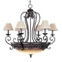 Maxim Lighting 20286VAOI 9 Light Portofino Chandelier, Oil Rubbed